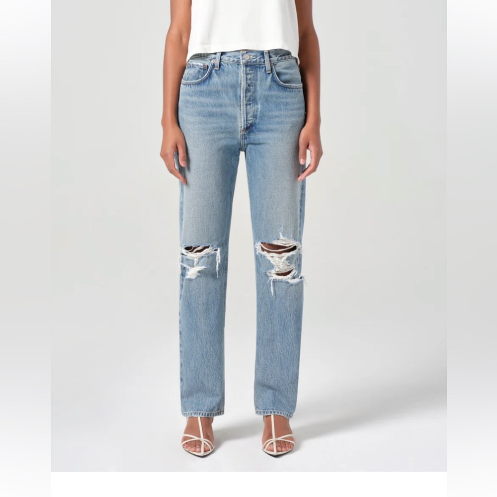 AGOLDE 90s Pinch Waist High Rise Straight Leg Jean
